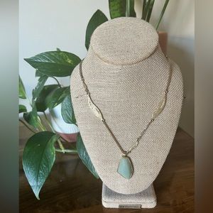 Chloe + Isabel Gilded Reeds Aventurine Long Pendant